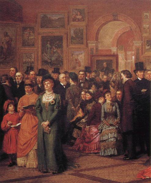 William Powell Frith The Private View of the Royal Academy Germany oil painting art